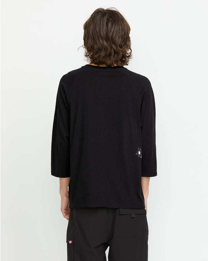 Tokyo True Sense Knit Long Sleeve Top - Black