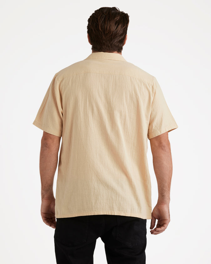 Stone Break Water Short Sleeve Shirt - Sand