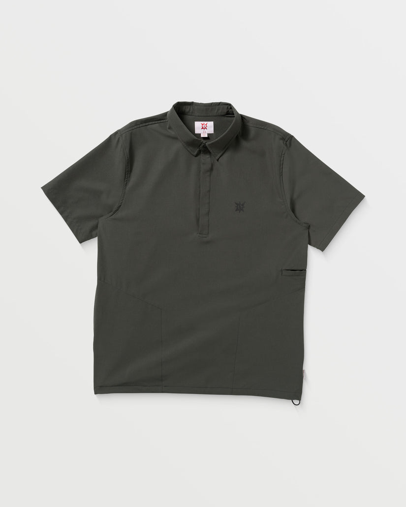 Tokyo True Sense Popover Short Sleeve Polo Shirt - Stealth