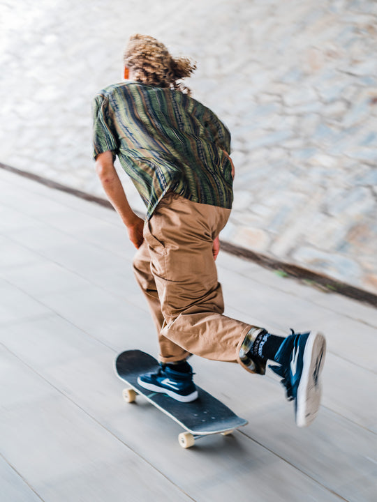 Skate Vitals Simon B Woven Shirt - Dark Khaki