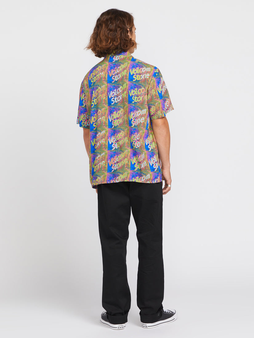 Fergadelic Short Sleeve Woven Shirt - Patriot Blue