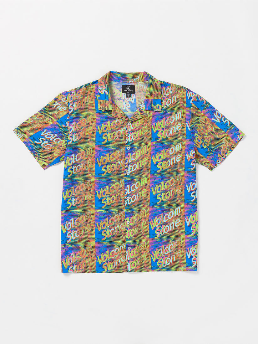 Fergadelic Short Sleeve Woven Shirt - Patriot Blue