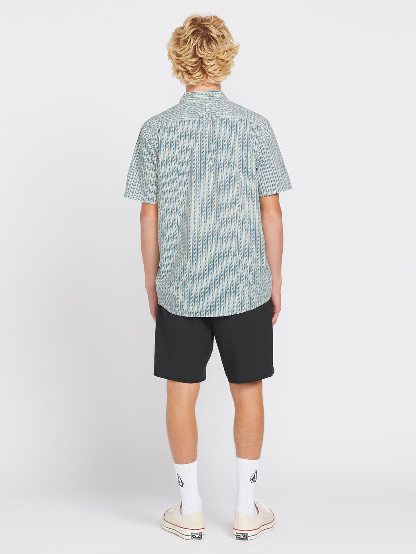 Scaler Stone Short Sleeve Woven Shirt - Dirty White