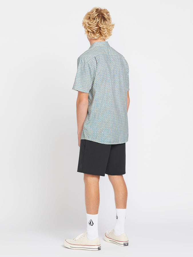 Scaler Stone Short Sleeve Woven Shirt - Dirty White