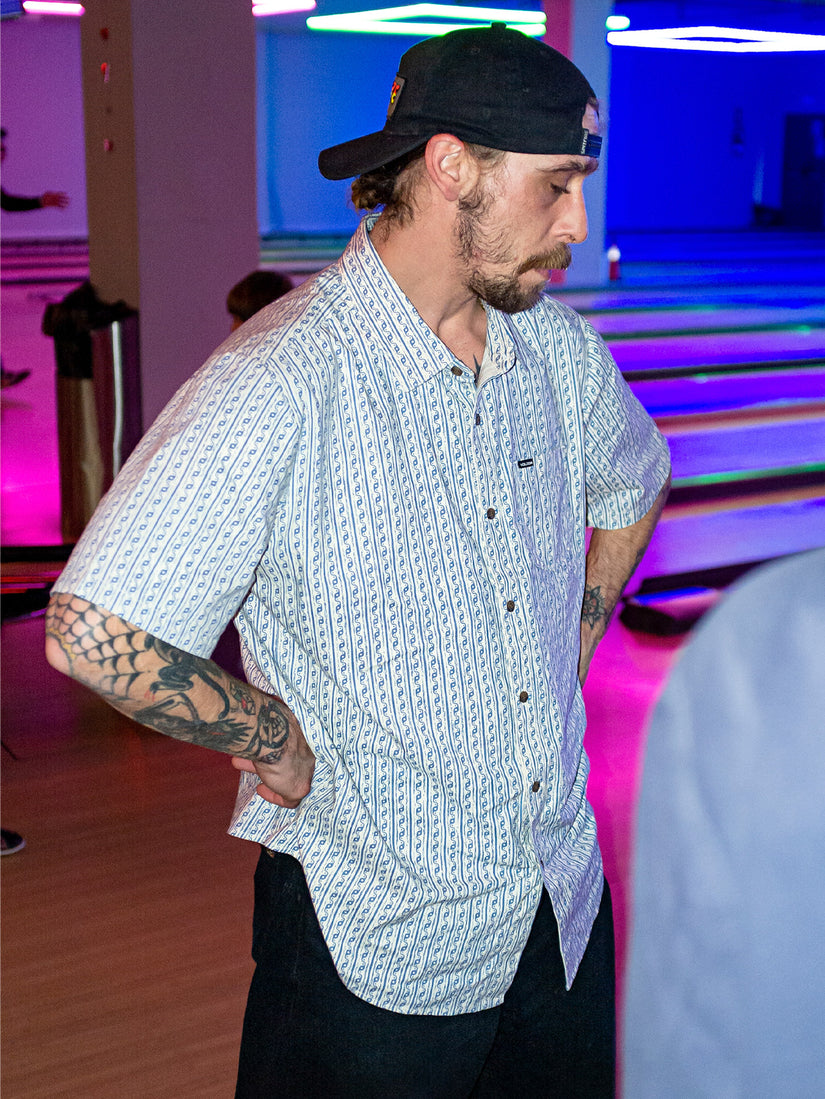 Scaler Stone Short Sleeve Woven Shirt - Dirty White