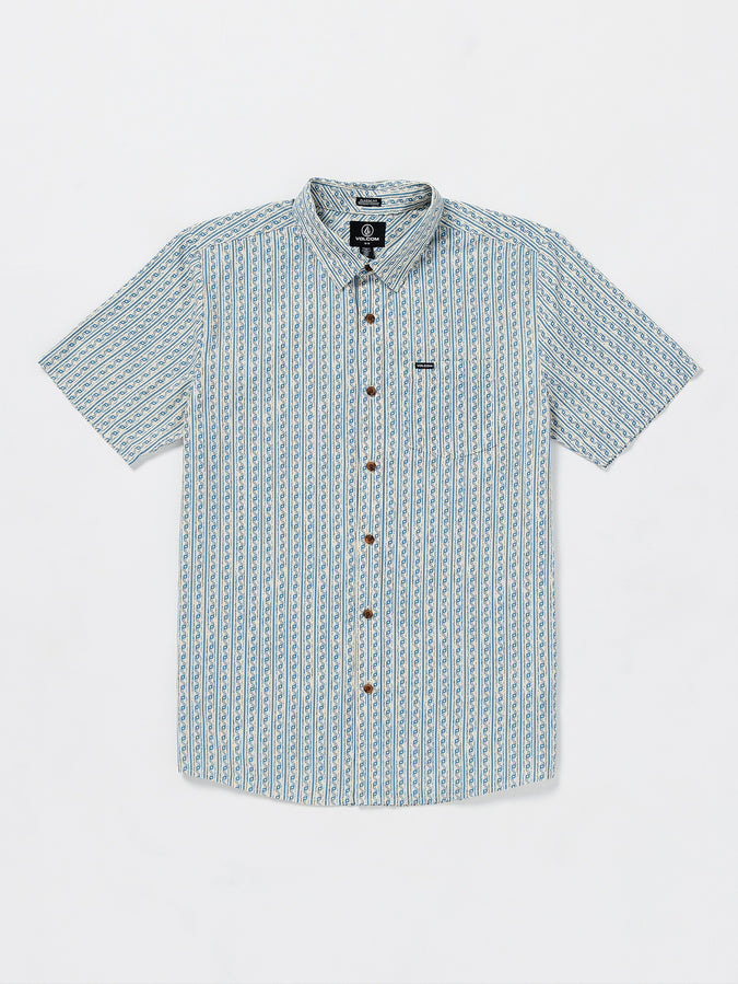 Scaler Stone Short Sleeve Woven Shirt - Dirty White