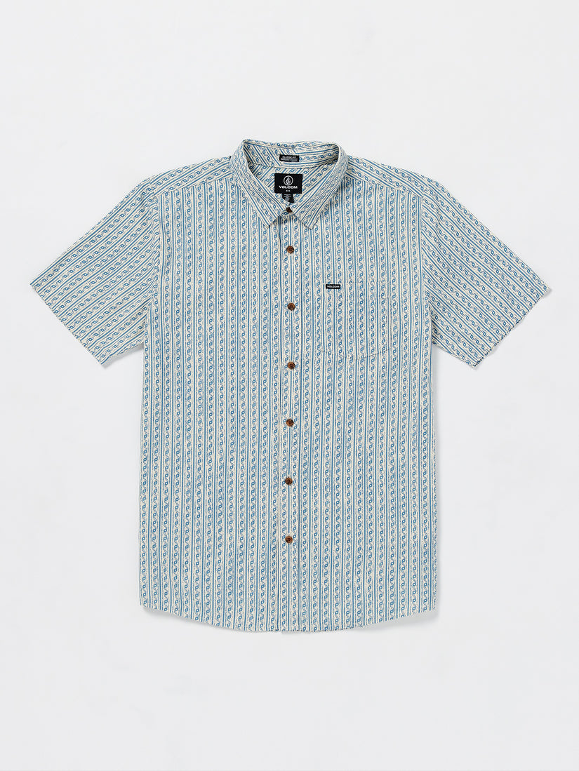Scaler Stone Short Sleeve Woven Shirt - Dirty White