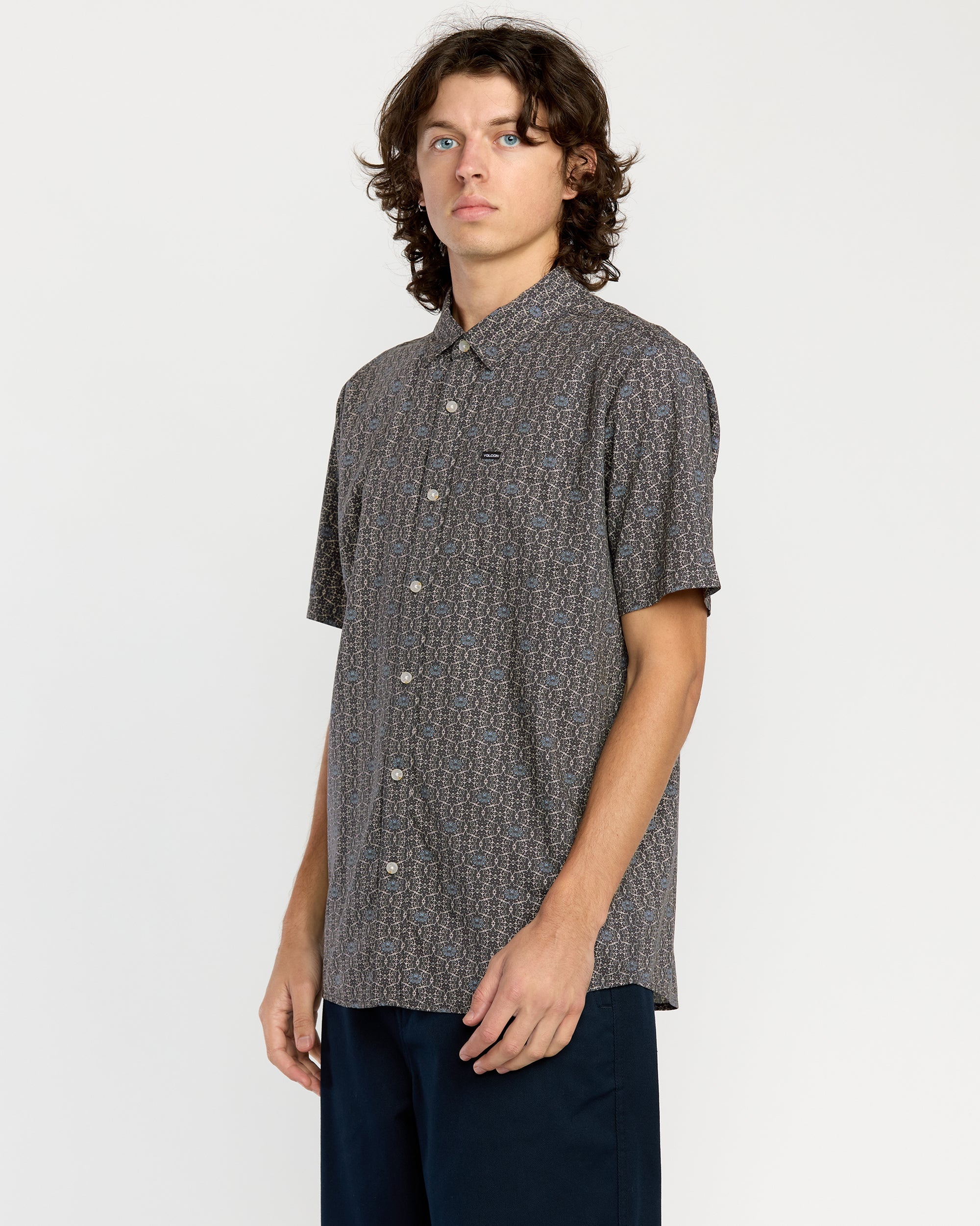 Mens Scaler Stone Woven Short Sleeve Shirt