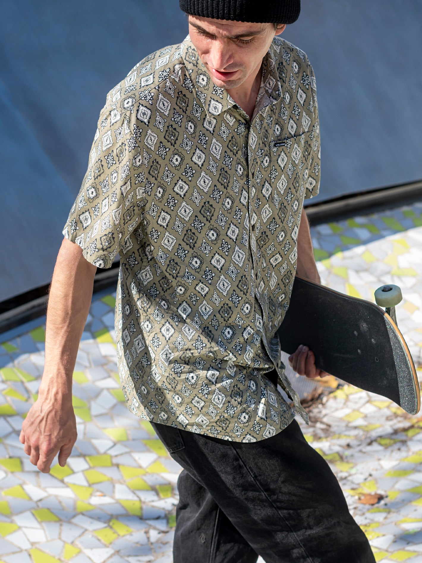 Volcom short sleeve shirt discount