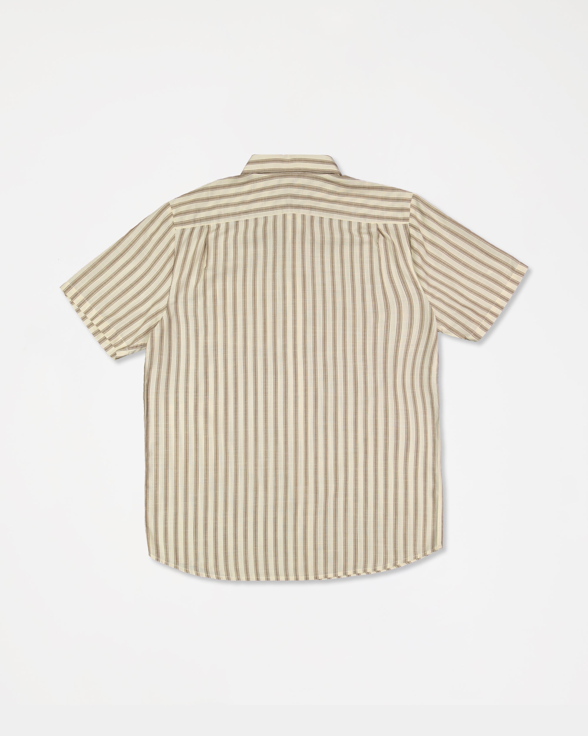 Mens Arvostripe Woven Short Sleeve Shirt