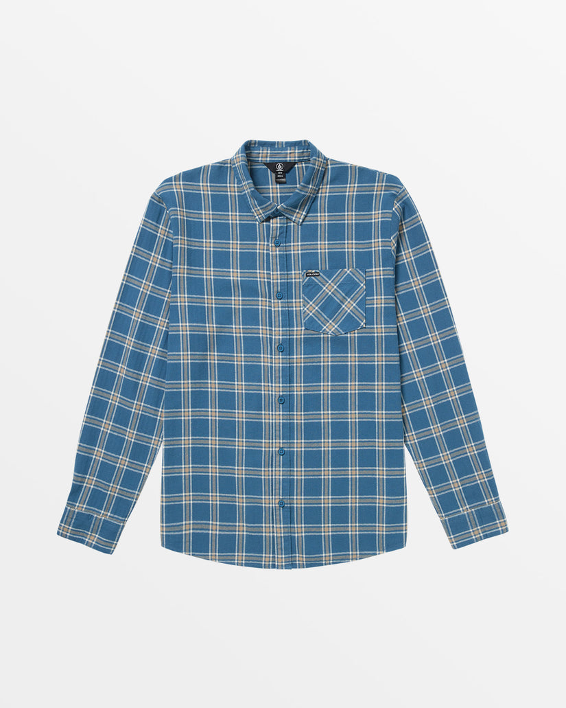 Loreto Flannel Long Sleeve - Smokey Blue