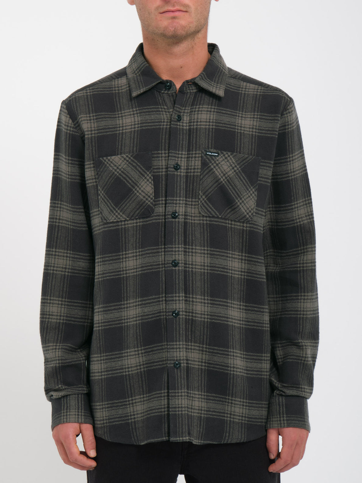 Tone Stone Long Sleeve Flannel Shirt - Stealth