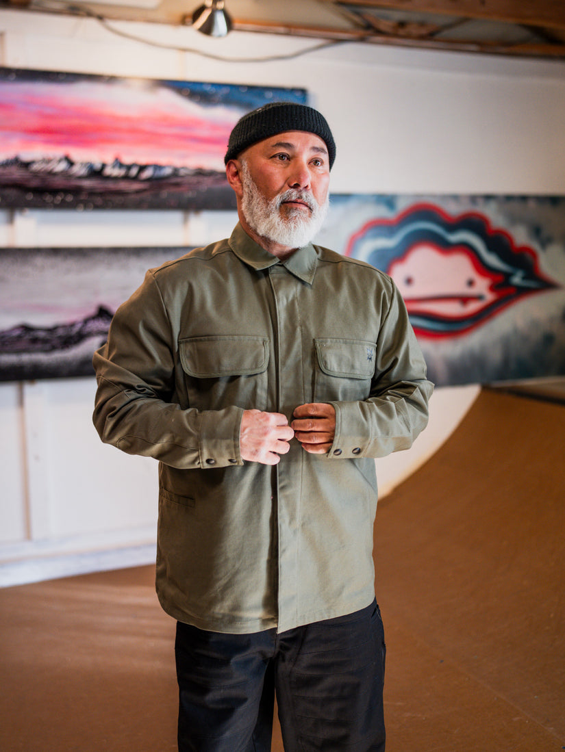 Tokyo True Bryan Iguchi Work Long Sleeve Shirt - Wintermoss