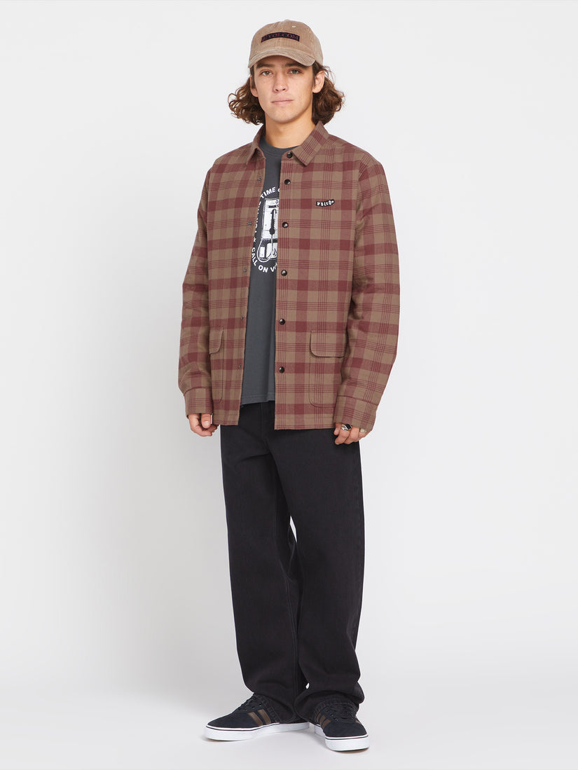 Stradostone Lined Long Sleeve Shirt - Teak