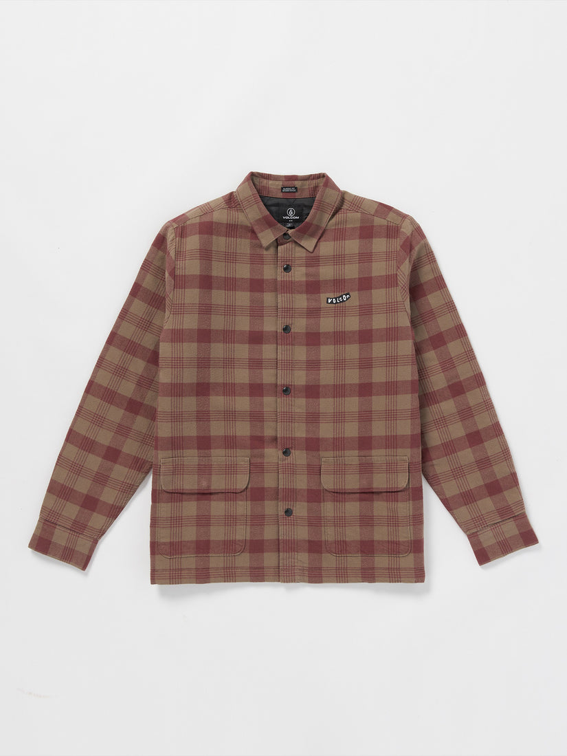 Stradostone Lined Long Sleeve Shirt - Teak