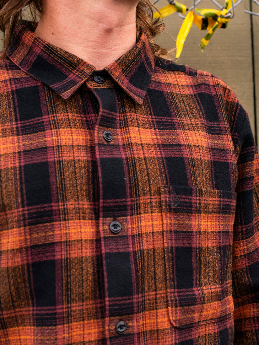 Baystone Flannel Long Sleeve Shirt - Black