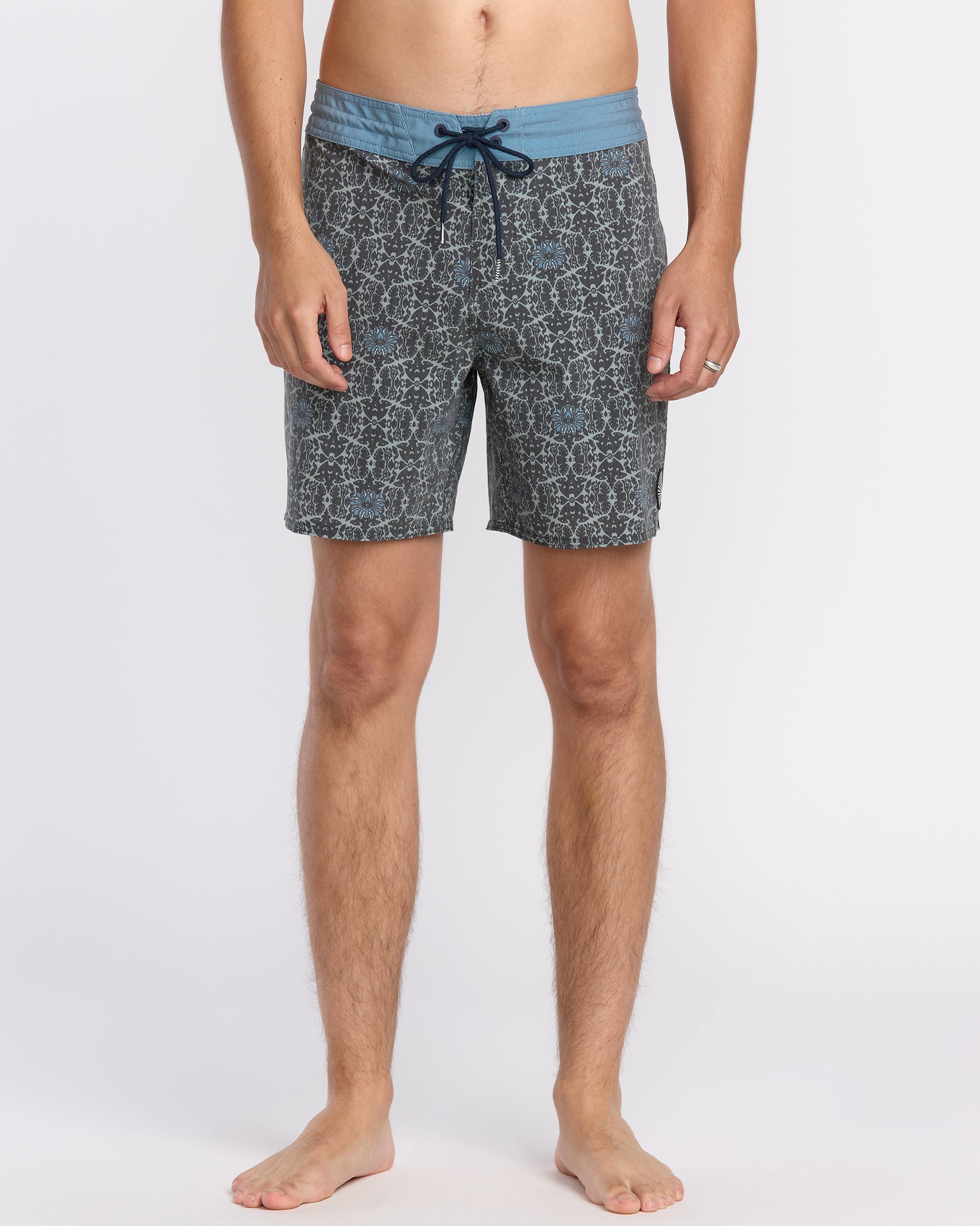 Mens Psych Cotton Stretch Stoney 17" Boardshorts