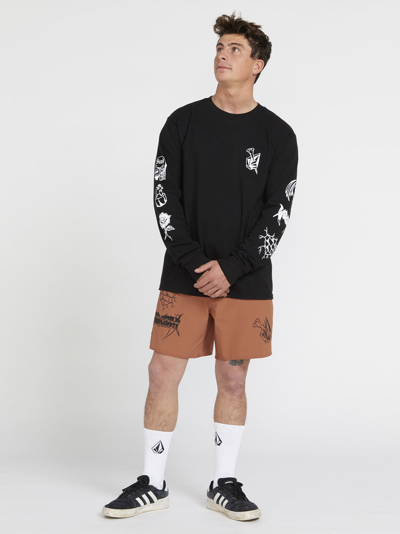 About Time Liberators Boardshort 17" - Rust