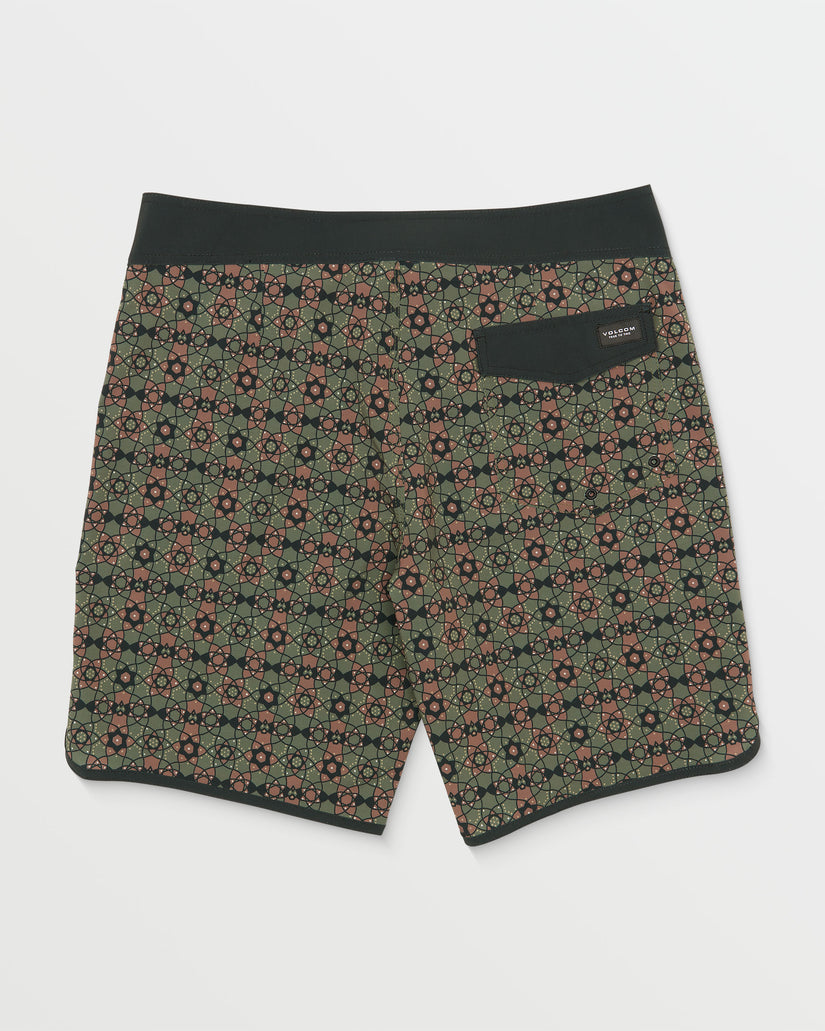 Fractal Scallop Mod-Tech 19" Boardshort - Black