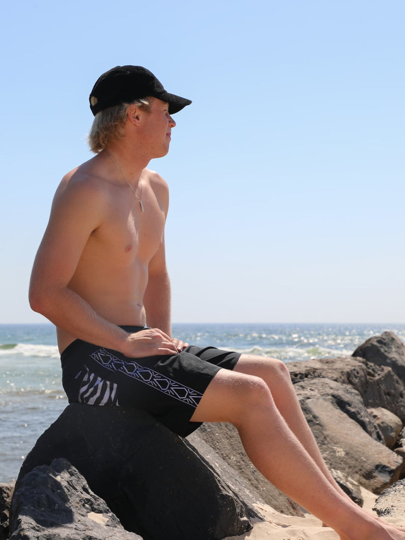 Dos Papas Stoney 18" Boardshort - Black