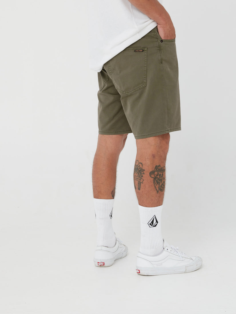 V Kinkade Light Weight Short - Military