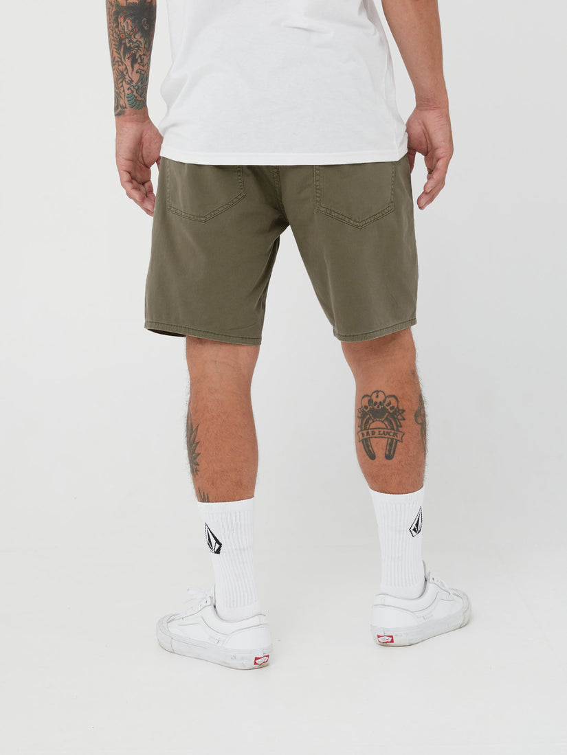 V Kinkade Light Weight Short - Military