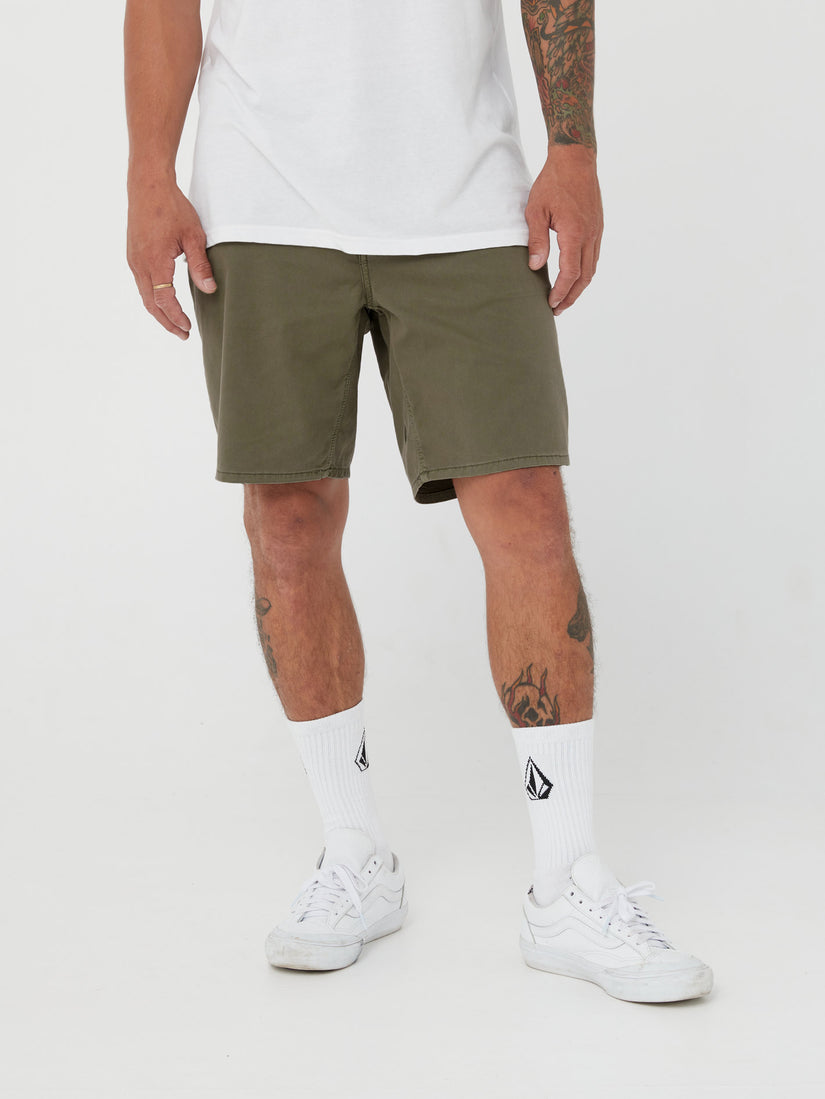 V Kinkade Light Weight Short - Military
