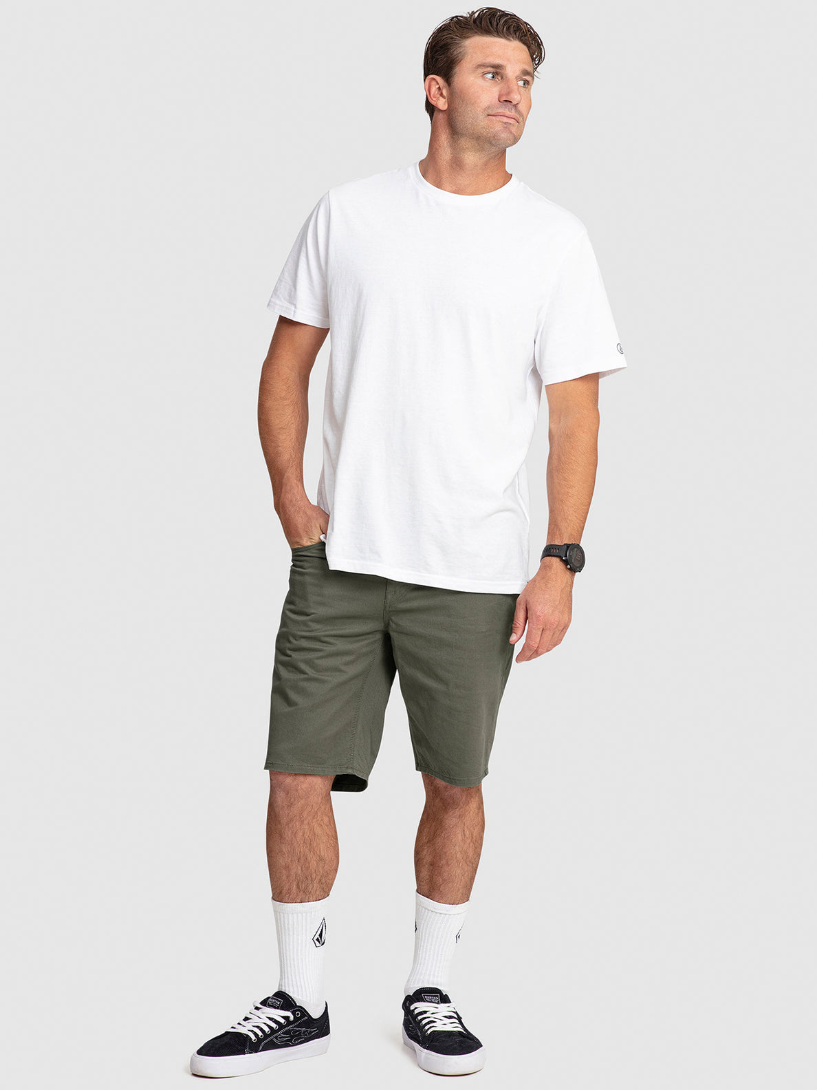 Solver Lite 5 Pocket Shorts - Army Green Combo