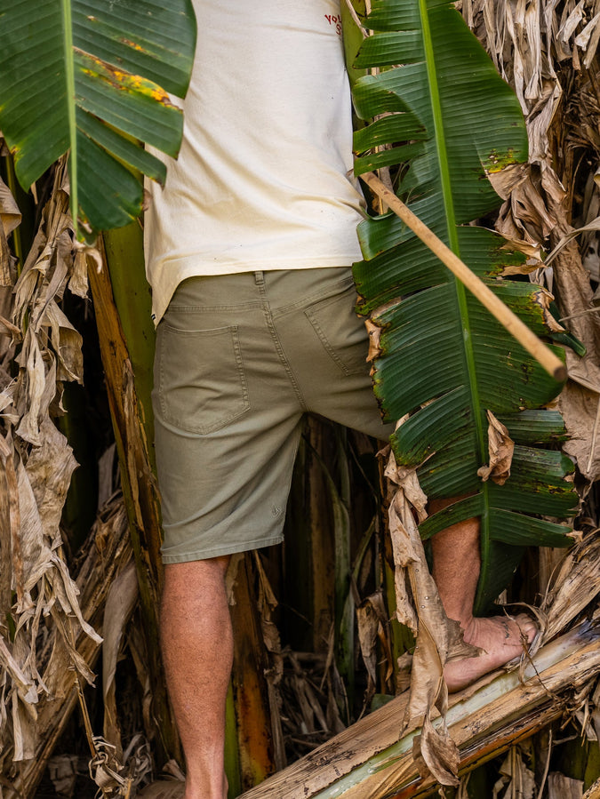 Modown Canvas 5 Pocket 20" Short - Army Green Combo