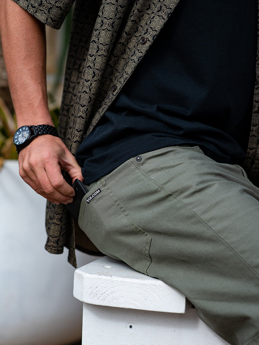 Modown Canvas 5 Pocket 20" Short - Army Green Combo
