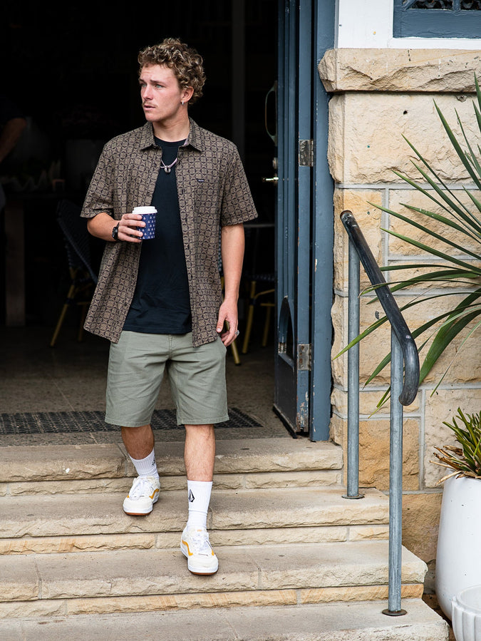 Modown Canvas 5 Pocket 20" Short - Army Green Combo