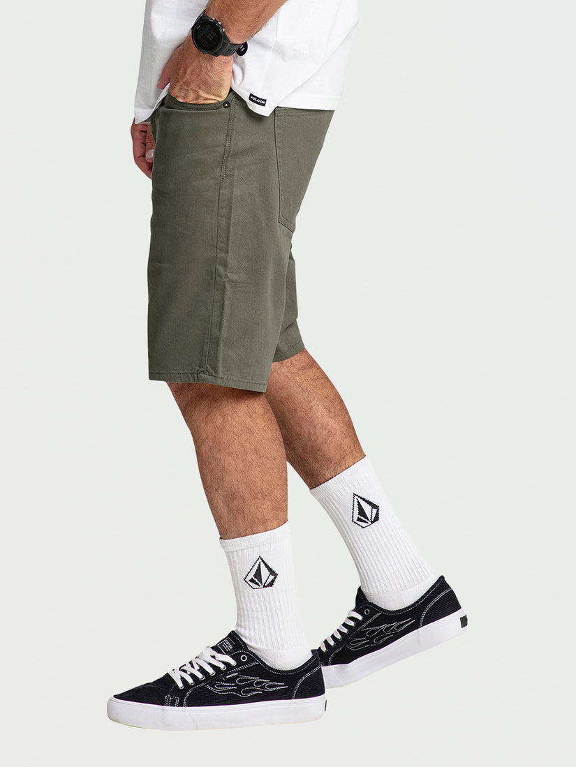 Solver Lite 5 Pocket 19" Short - Army Green Combo