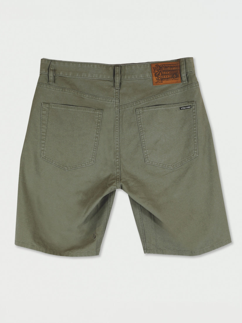 Modown Canvas 5 Pocket 20" Short - Army Green Combo