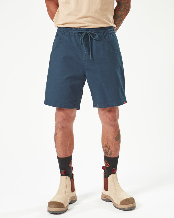 Mens Volcom Workwear Caliper Elastic Waist Short 17