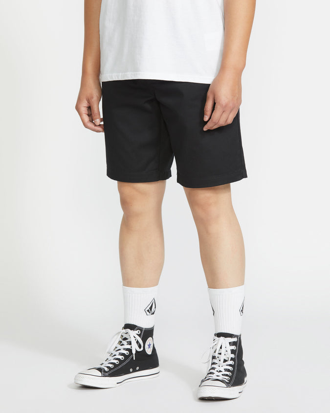 Frickin Elastic Waist Shorts 19" - Black