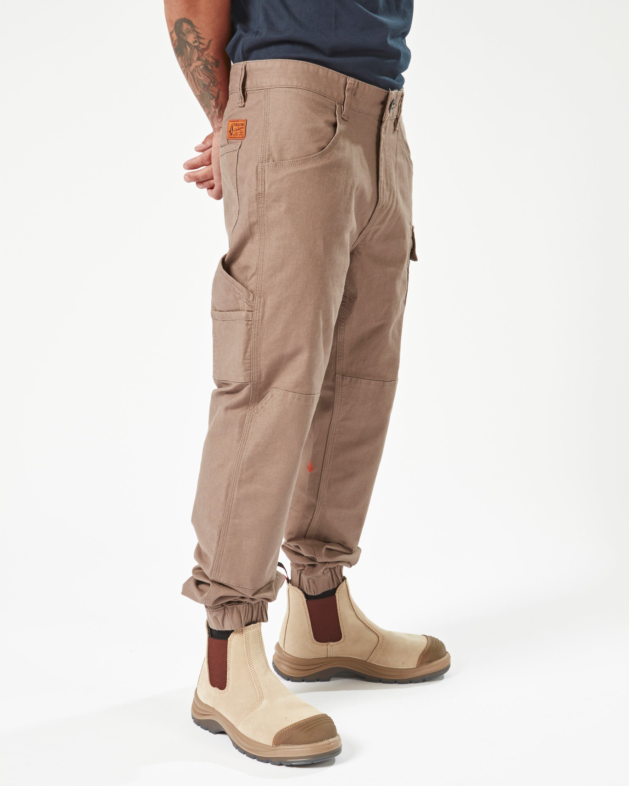 Mens Volcom Workwear Caliper Cuffed Pant