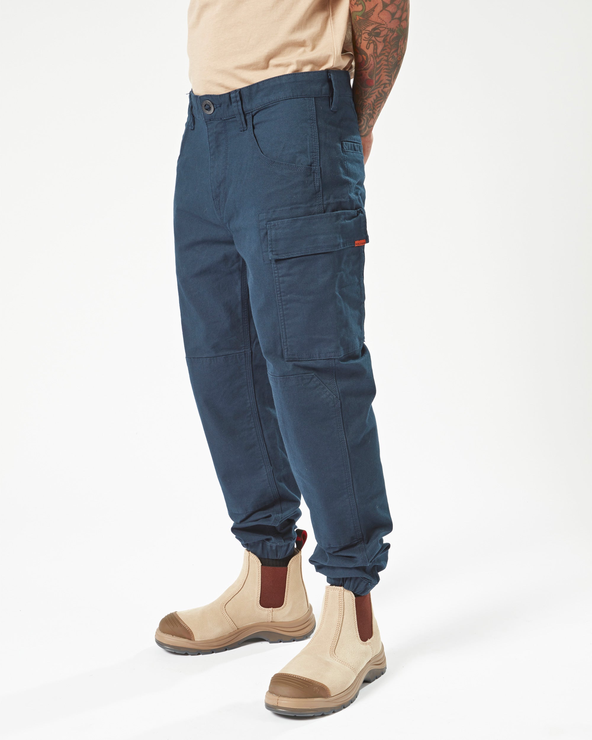 Mens Volcom Workwear Caliper Cuffed Pant