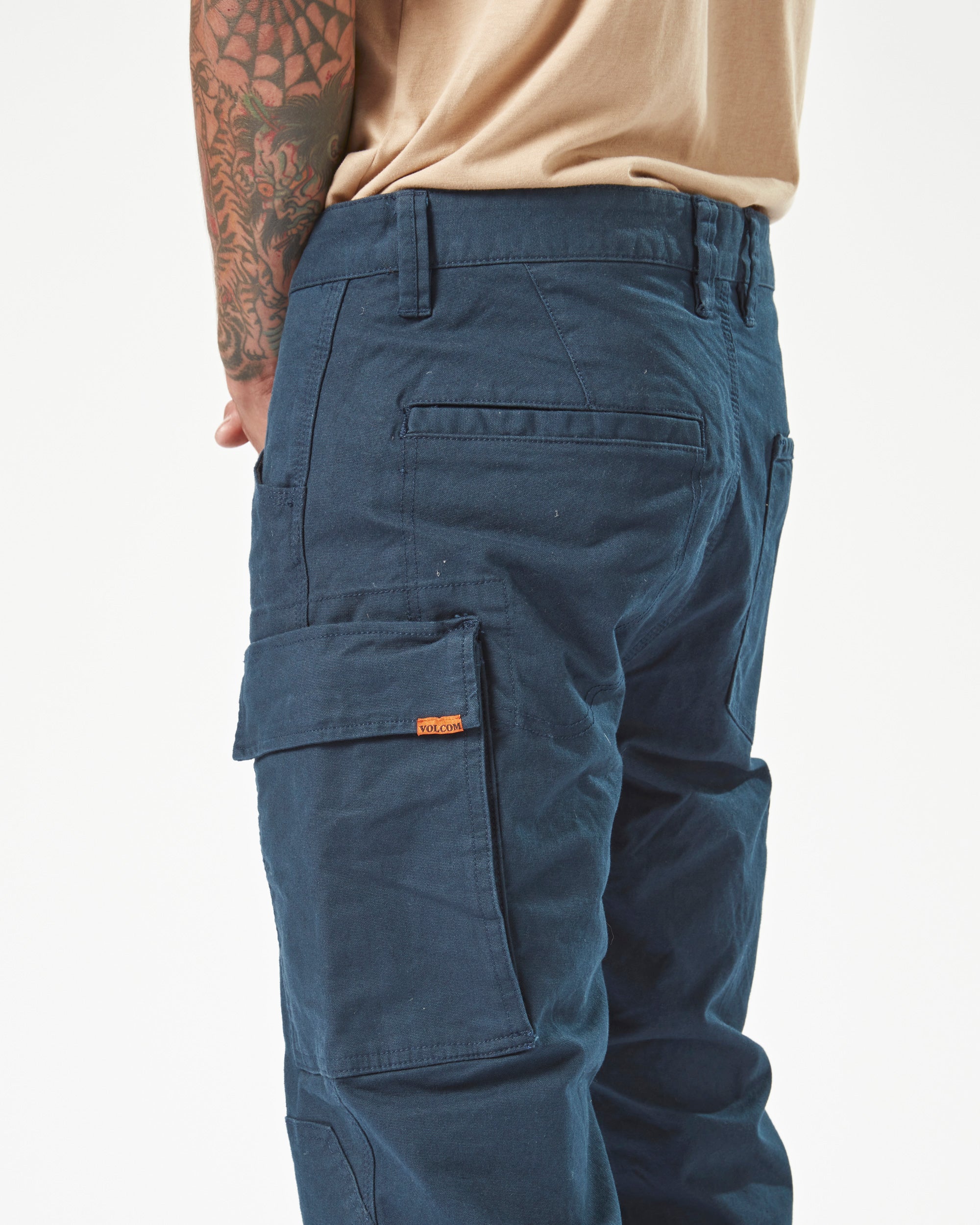 Mens Volcom Workwear Caliper Cuffed Pant