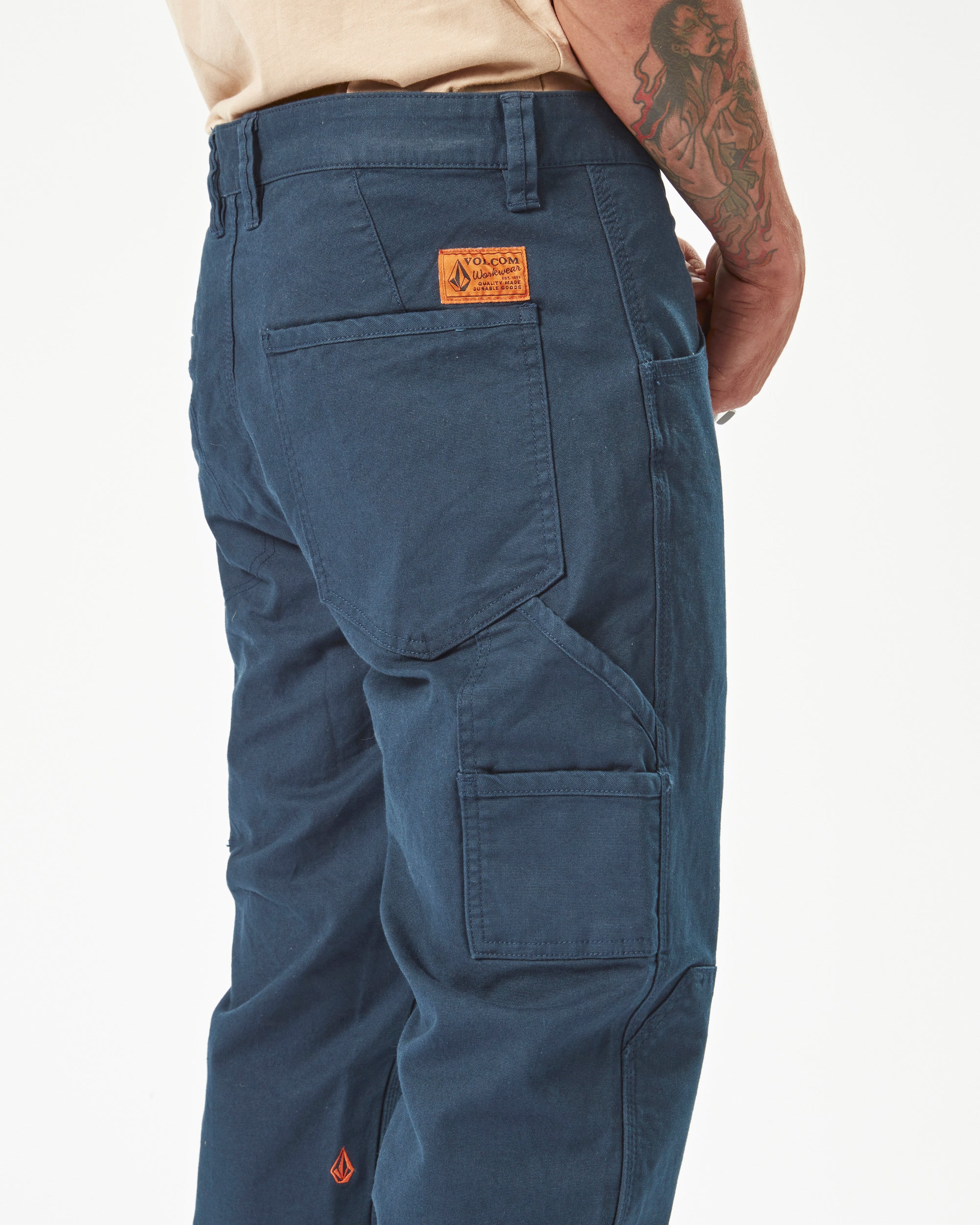 Mens Volcom Workwear Caliper Cuffed Pant