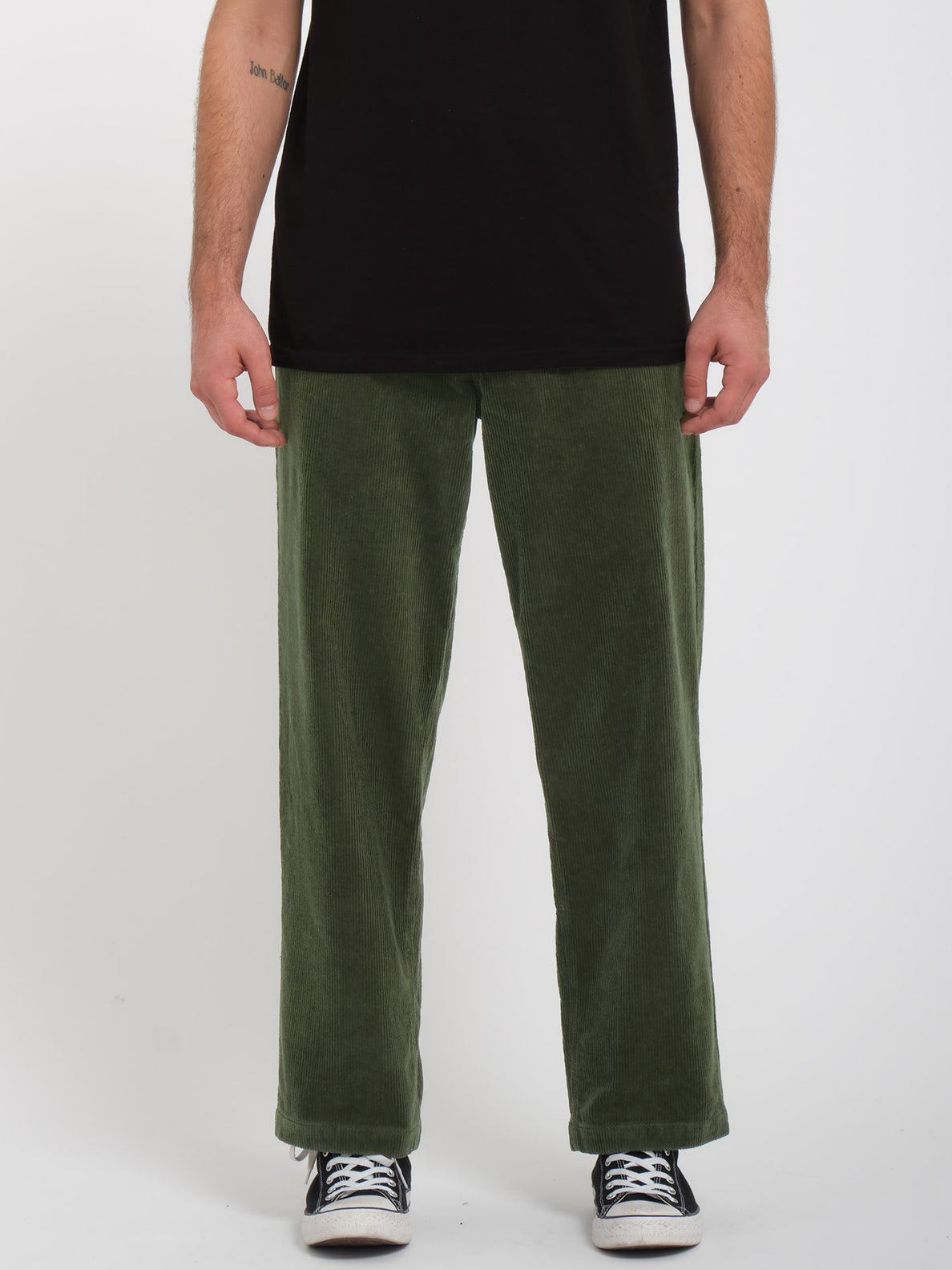 Modown Relaxed Tapered 5Pkt Pant - Squadron Green