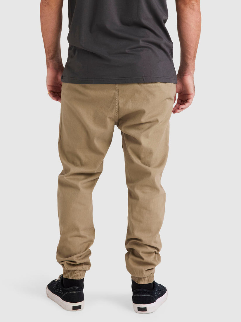 Road Trip Elastic Waist Pant - Khaki