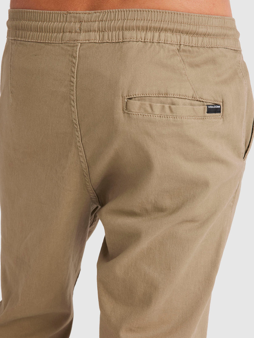Road Trip Elastic Waist Pant - Khaki