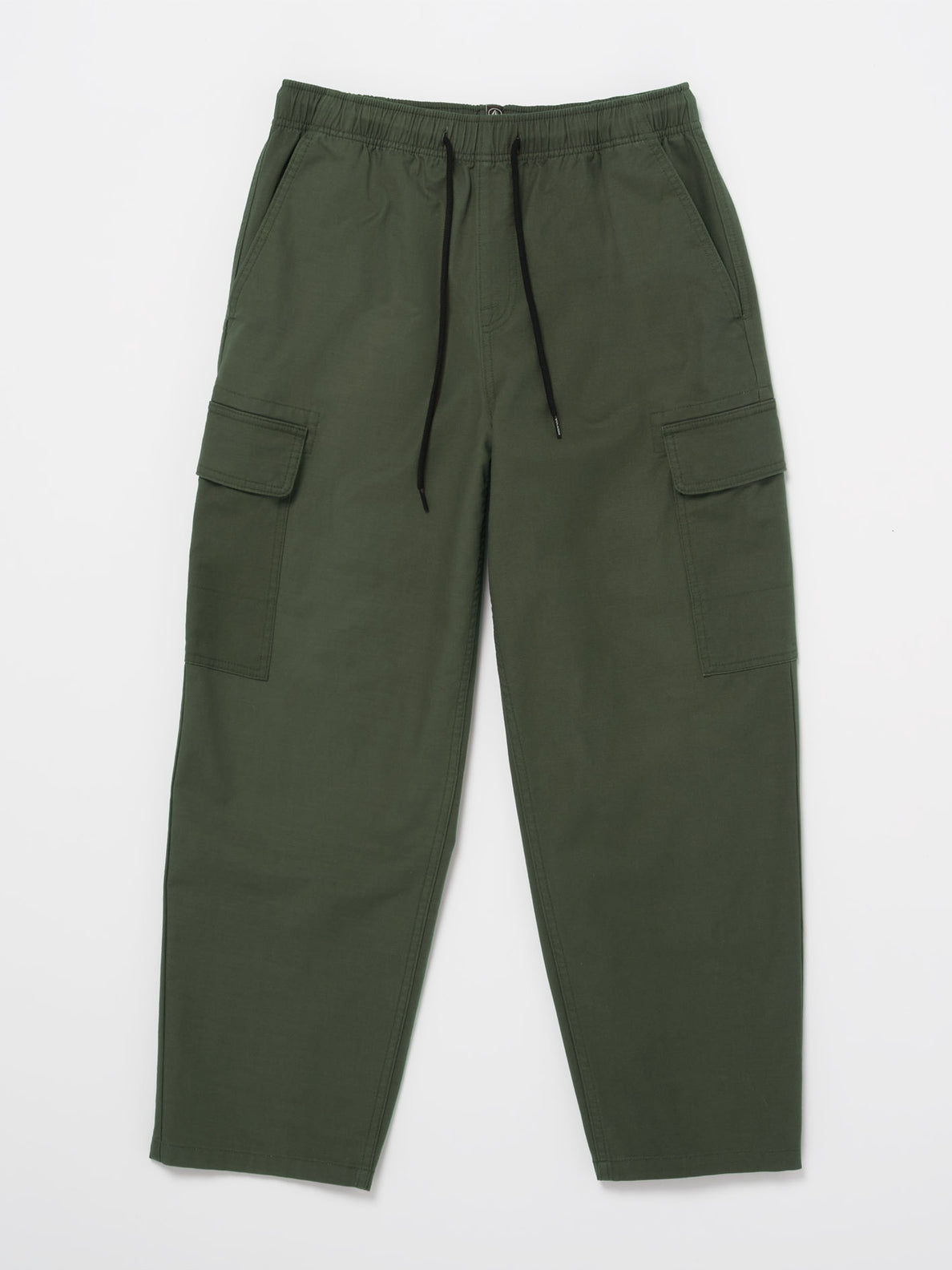 Billow Tapered Elastic Waist Cargo Pant - Squadron Green