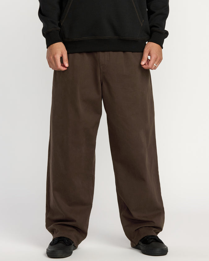 Chillow Pleat Elastic Waist Pant - Cacao