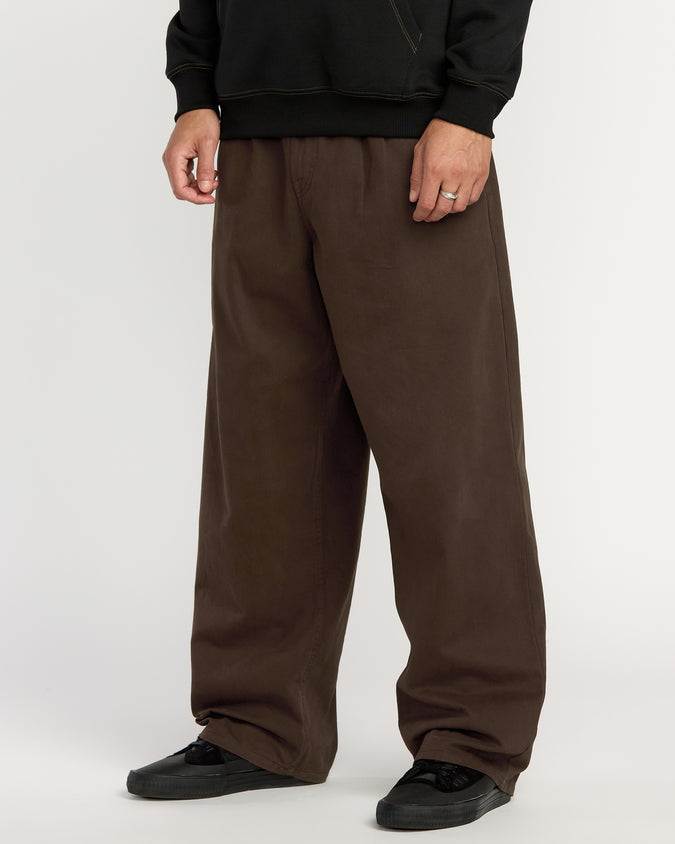 Chillow Pleat Elastic Waist Pant - Cacao
