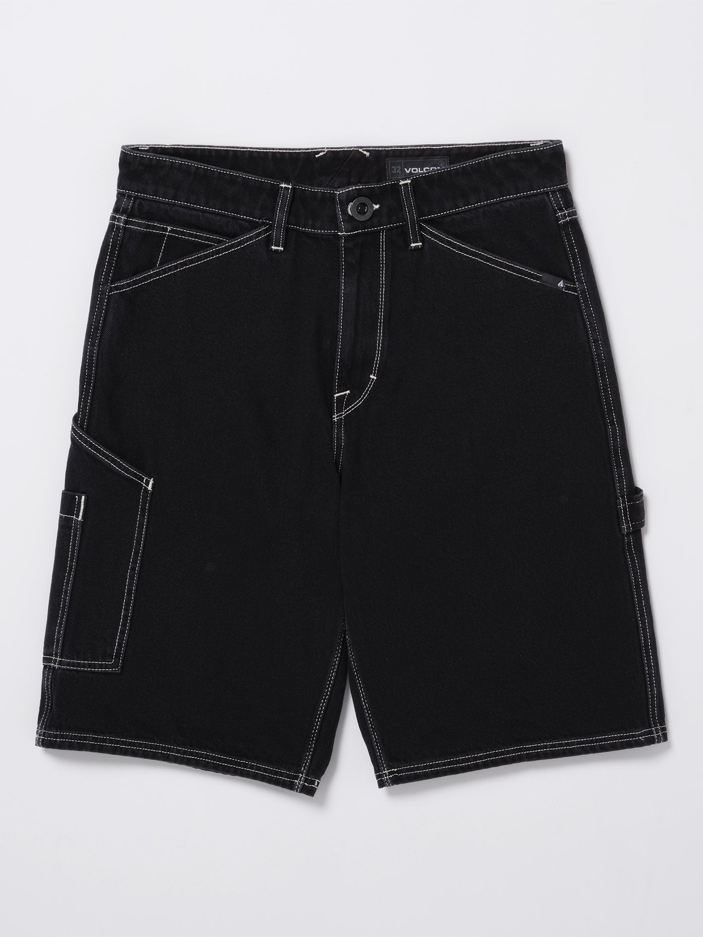Labored Denim Utility Short
