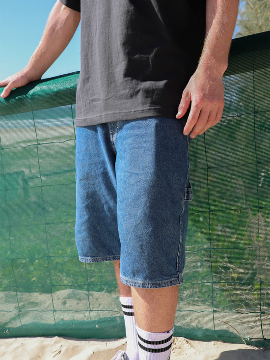 Labored Denim Utility Short