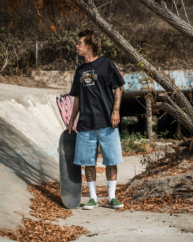 Billow Denim Short 22" - Blueprint