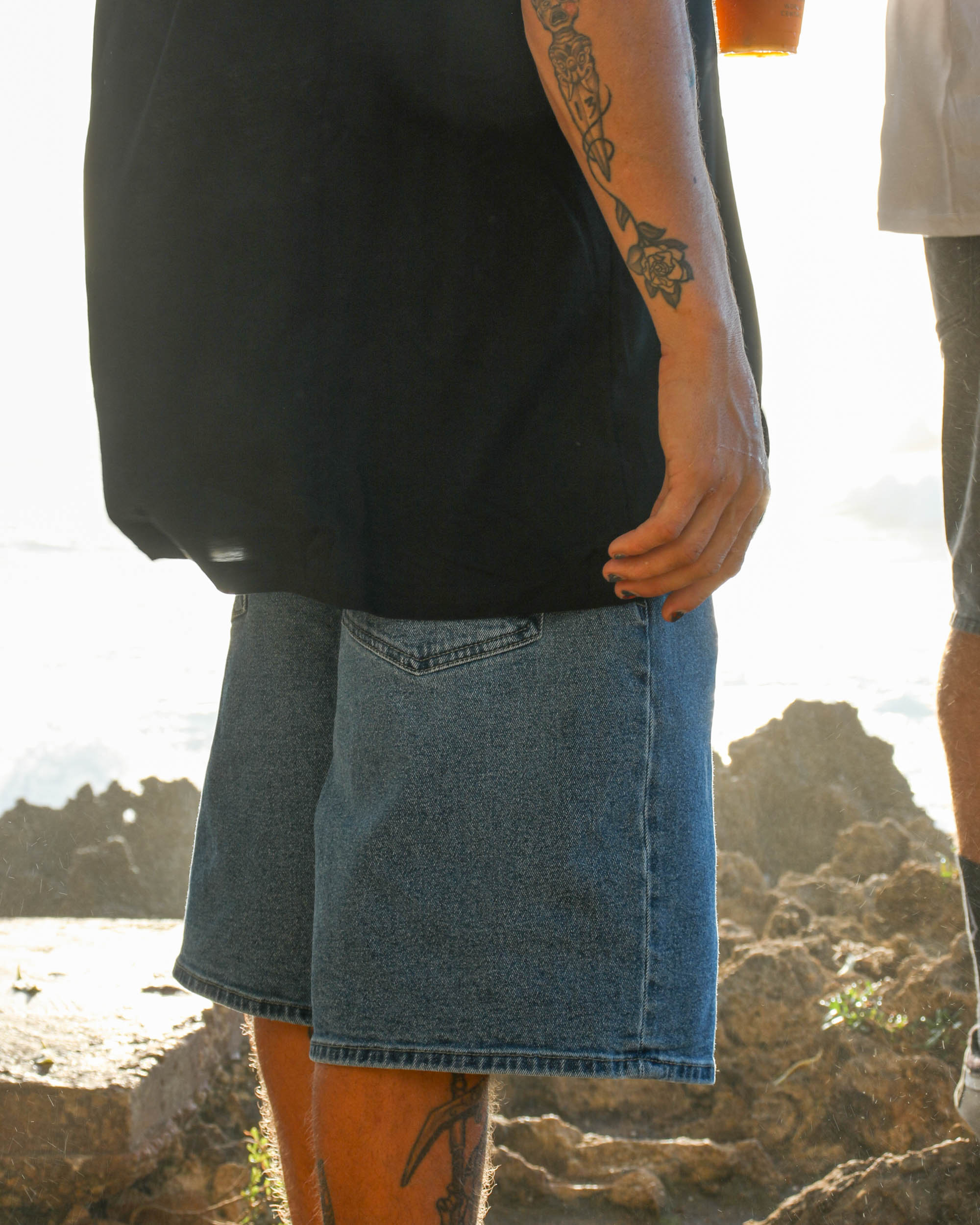 Billow Denim Short 22"