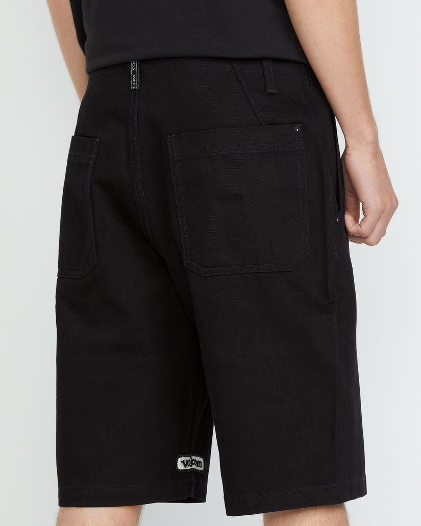 Sawhorse Jeans Short - Black